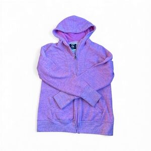 Girls purple/pink FOX zip up Hoodie sweatshirt Size Medium
